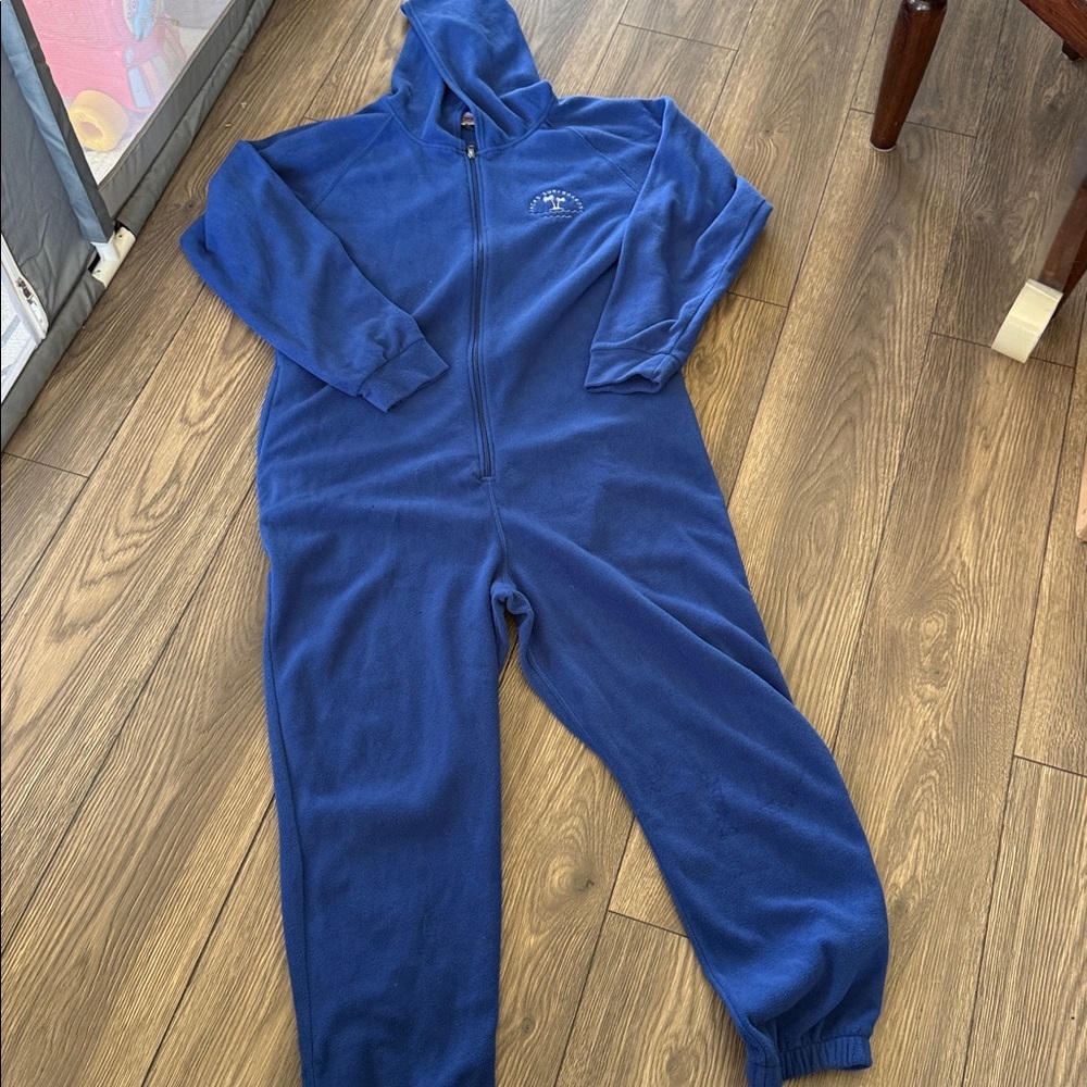 Jacks surfboards  Royal Blue Fleece Hooded onesie sweater se large